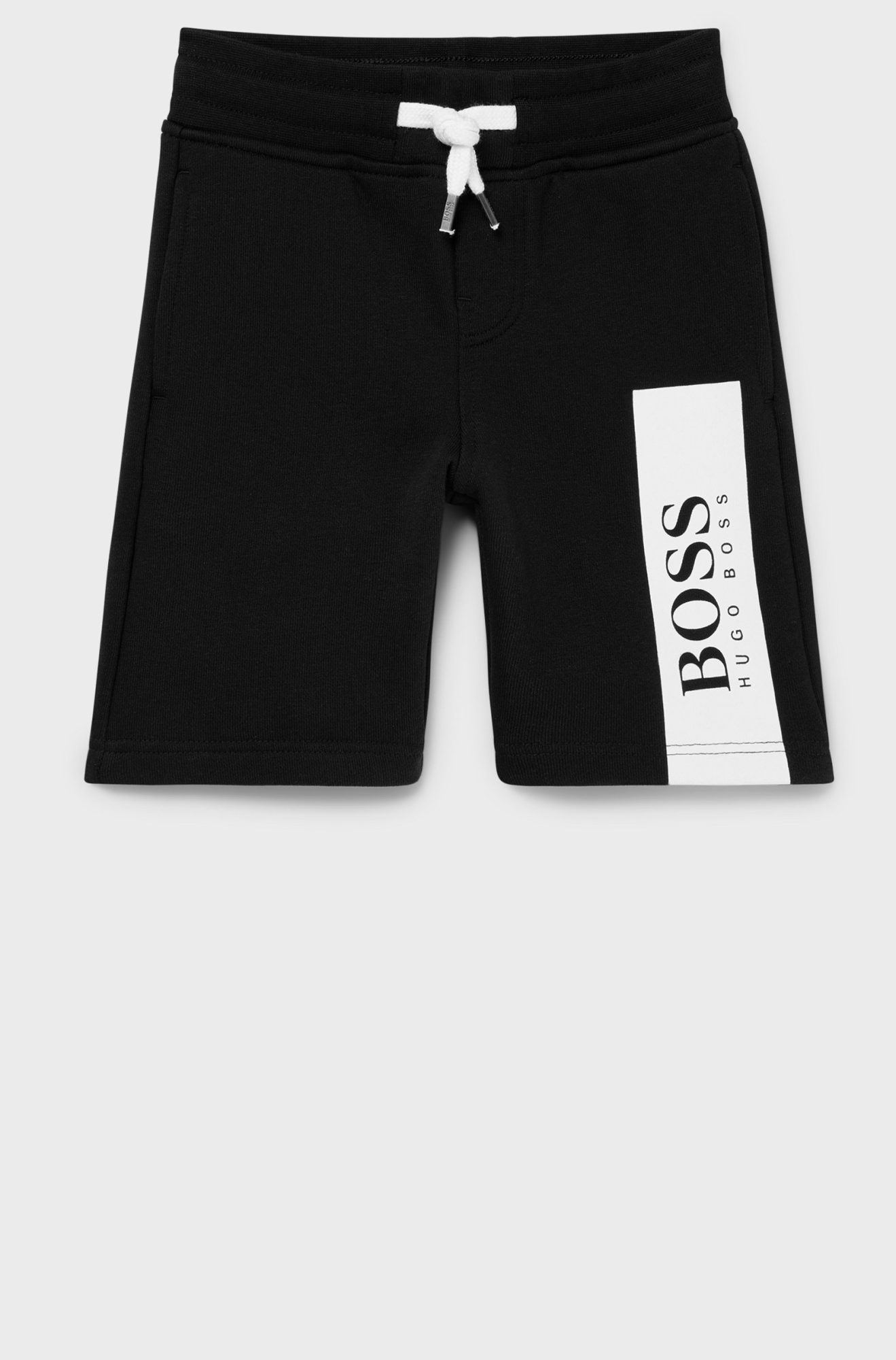 ΒΕΡΜΟΥΔΑ ΦΟΥΤΕΡ HUGO BOSS ΜΑΥΡΗ ΜΕ LOGO